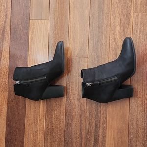 Michael Michael Kors Denver Black Ankle Boots Size 9 Zippers